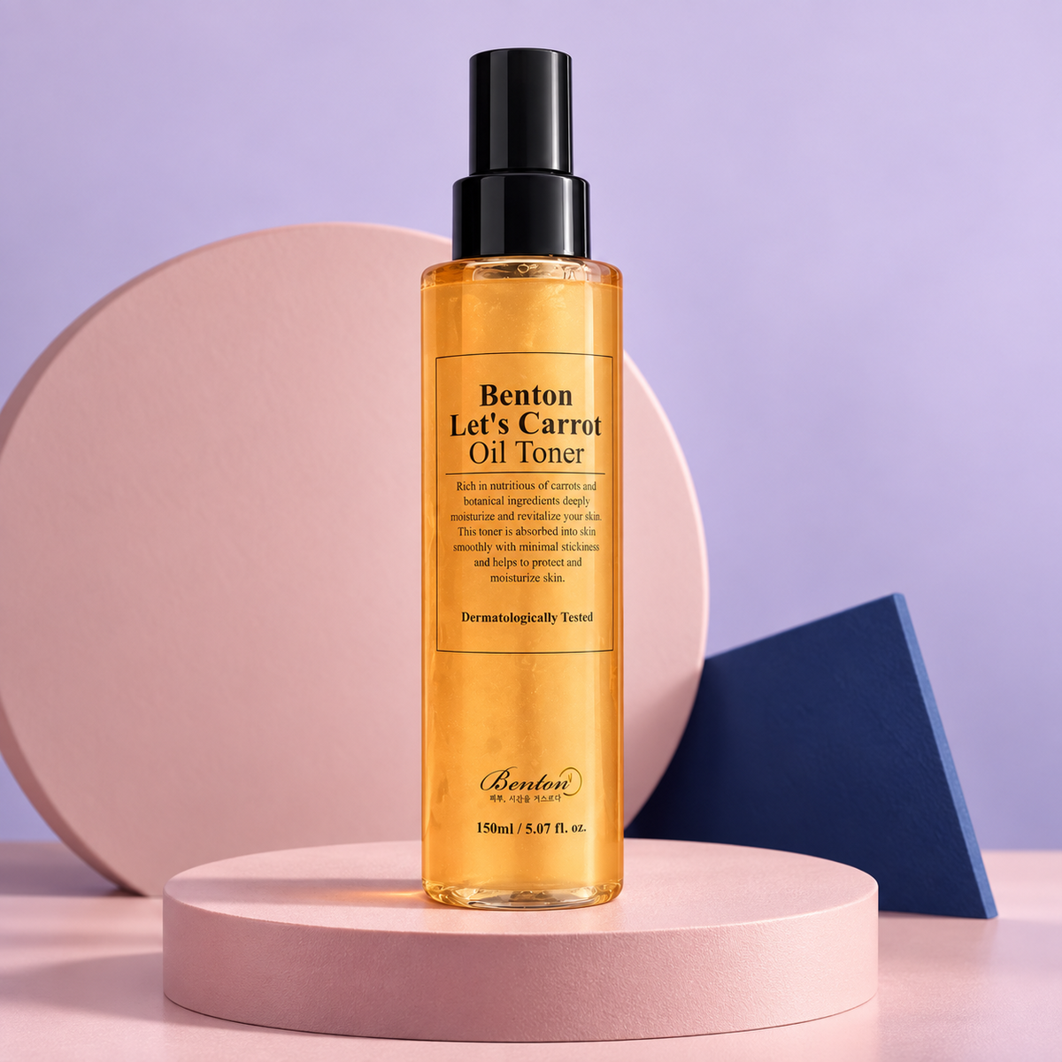 Benton Let's Carrot Oil Toner 150 mL styled front view